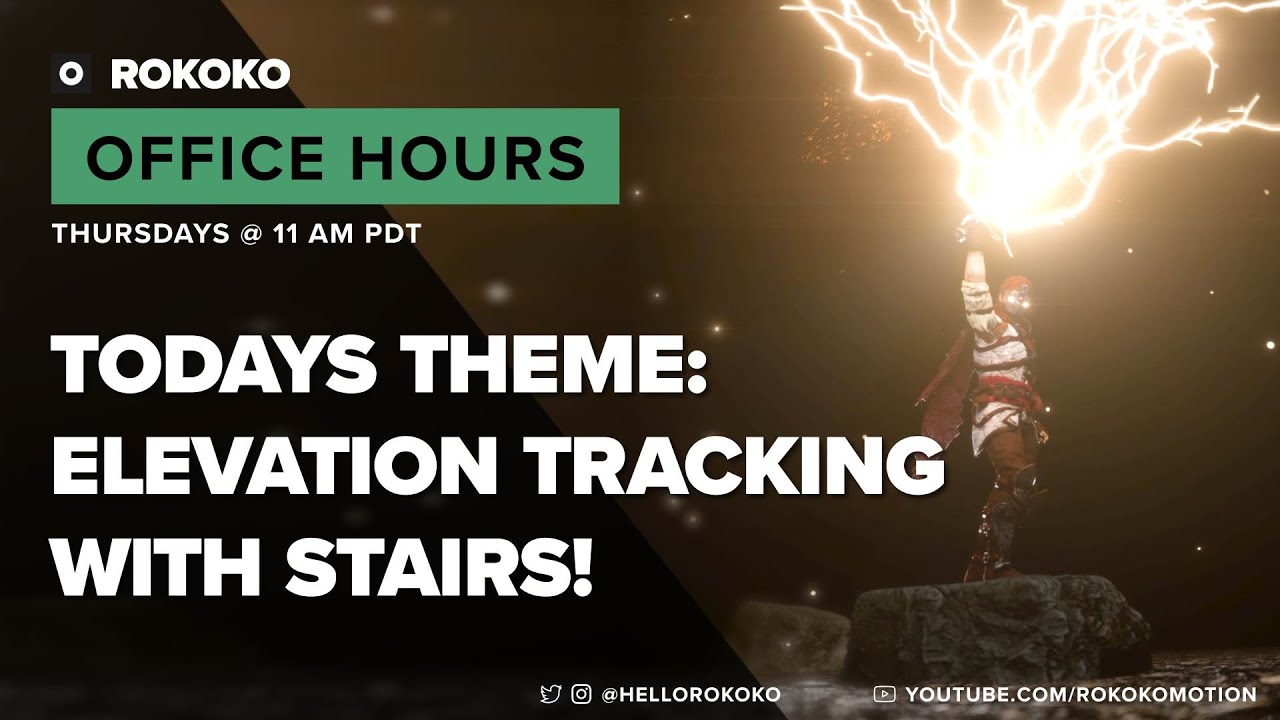 Exploring Stairs with Elevation Tracking in Rokoko Studio I Office Hours