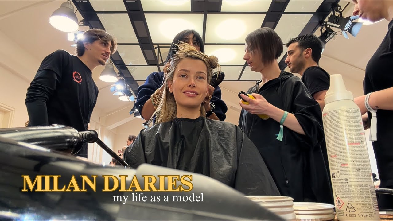 walking for Giorgio Armani, vintage shopping, grocery hauls & a work week as a model
