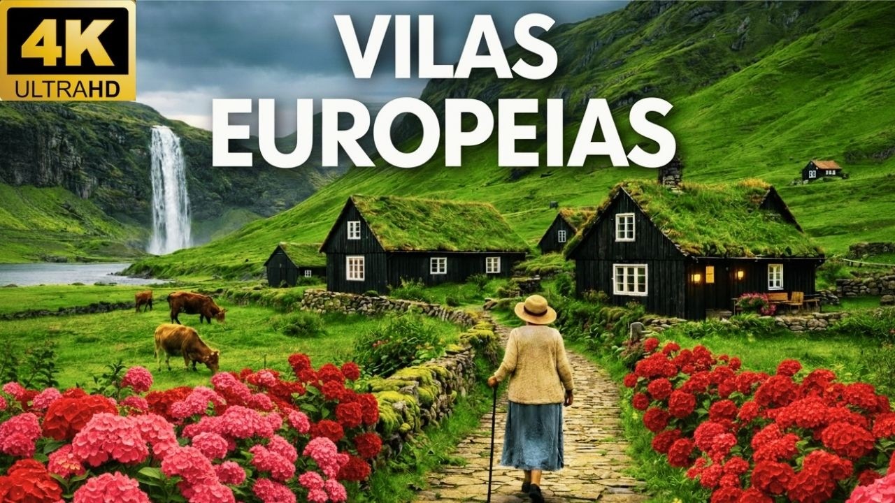 AS VILAS MAIS ENCANTADORAS DA EUROPA  | Lugares Serenos Onde o silêncio é Luxo. Documentário 4k