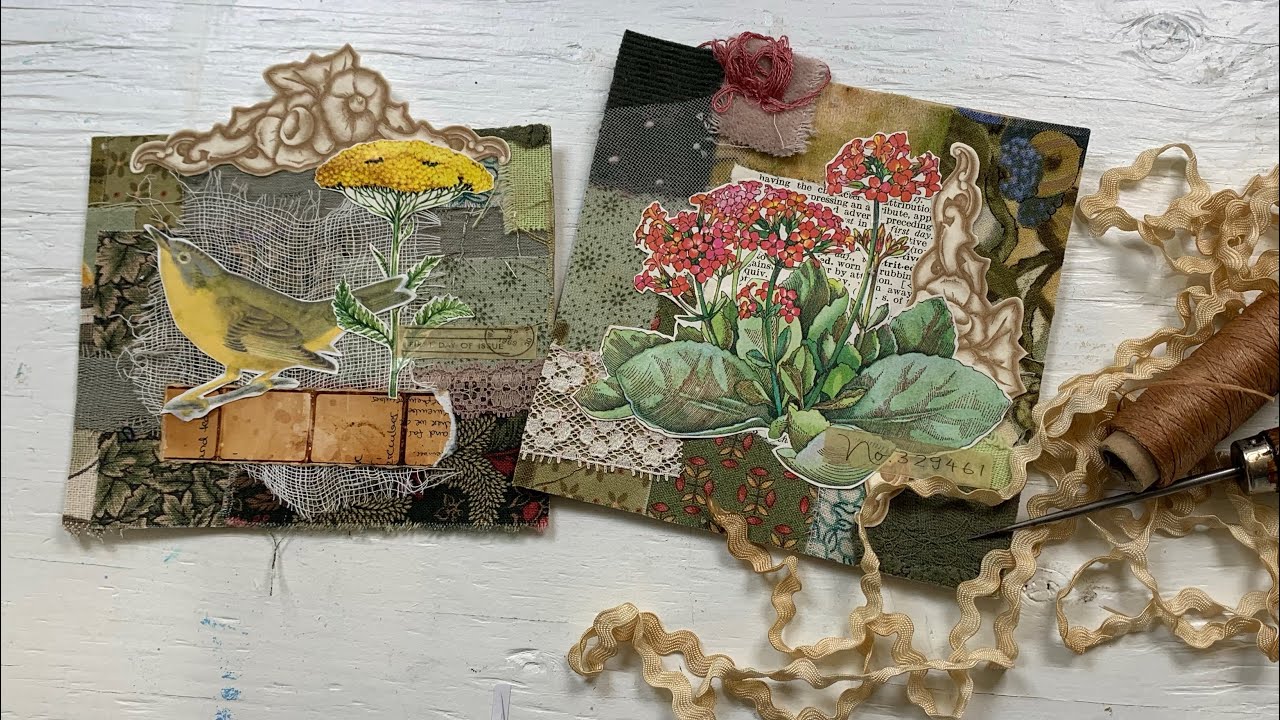 How to make a fabric Master Board for Junk Journals 