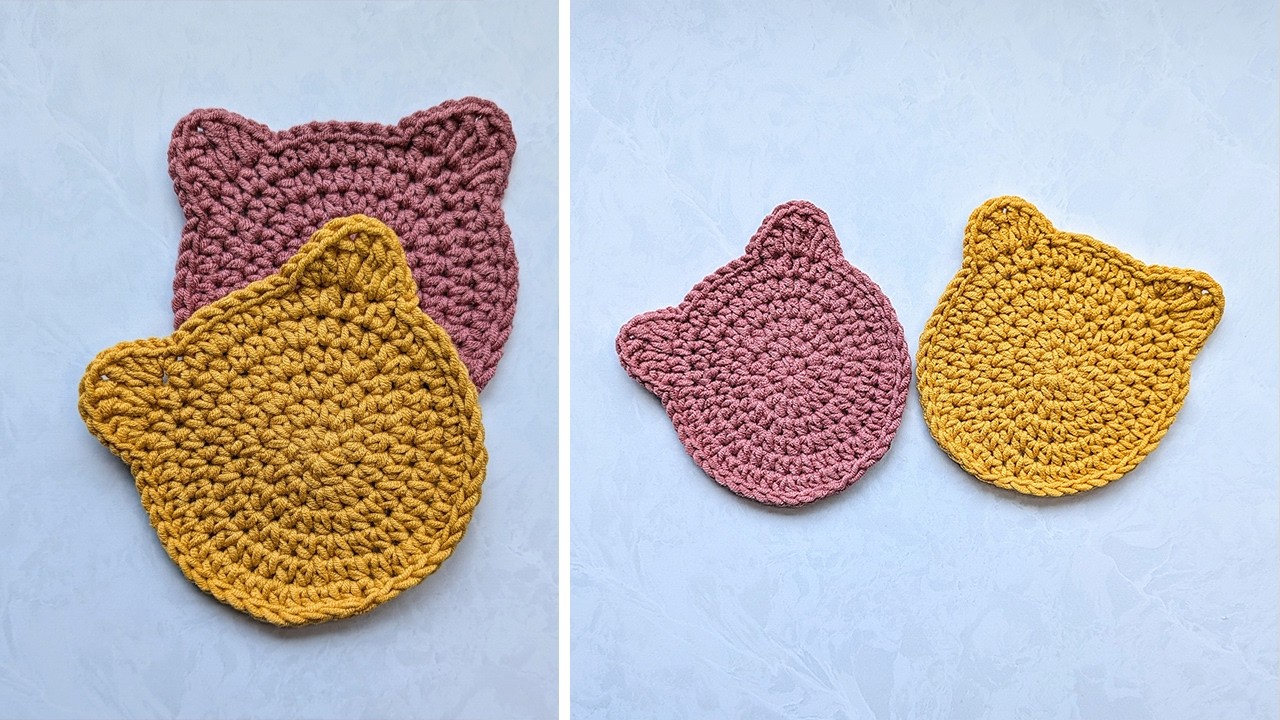 Cat Coaster Crochet Pattern - Crochet Gift Idea