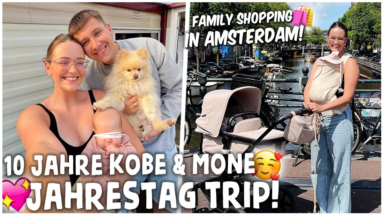 UNSER HOCHZEITSTAG! 10 JAHRE MONE & KOBE!🥹 TRIP nach AMSTERDAM + LETZTER TAG in HOLLAND😭 | kobexmone