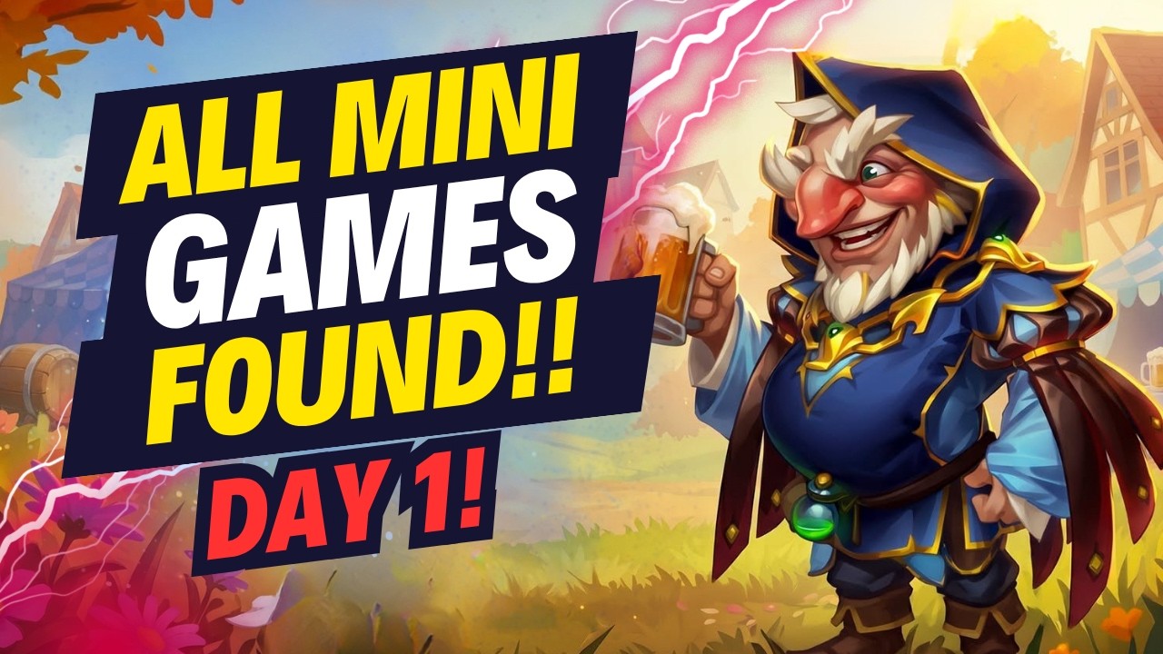 Day 1 Mini Games FOUND! | Mead Festival Hero Wars