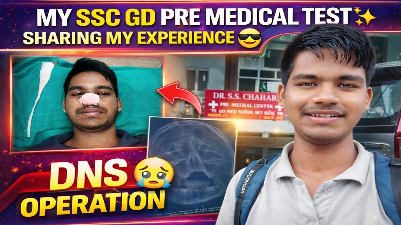 MY SSC GD PRE MEDICAL TEST 😢 | DNS OPERATION 🥺 | REAL EXPERIENCE 🇮🇳 