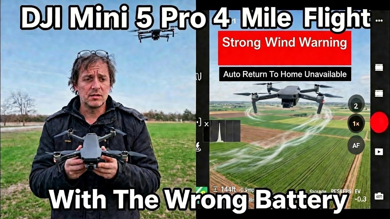 DJi Mini 5 Pro Drone Range Test Using A Mini 3 Battery | Then This Happened