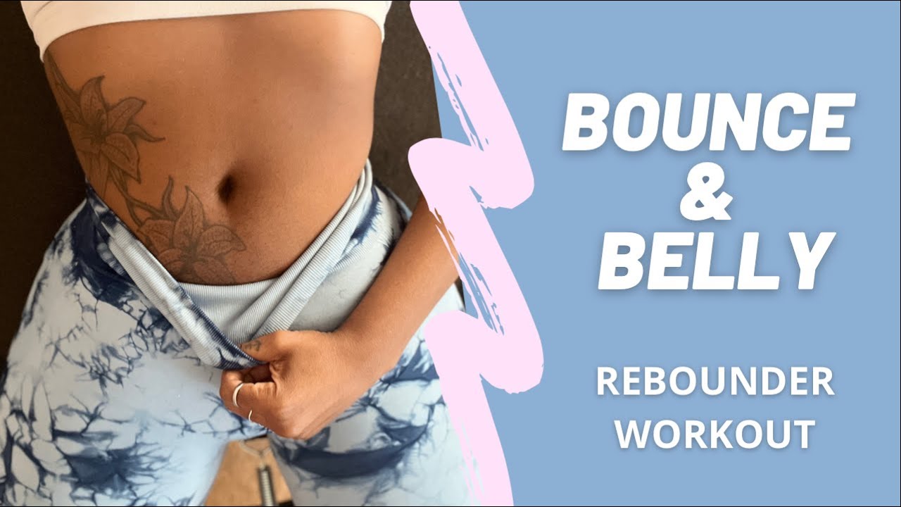 BOUNCE & BELLY (ABS) || REBOUNDING WORKOUT || Trampoline  Workout || SLIM WAIST HOME WORKOUT ||