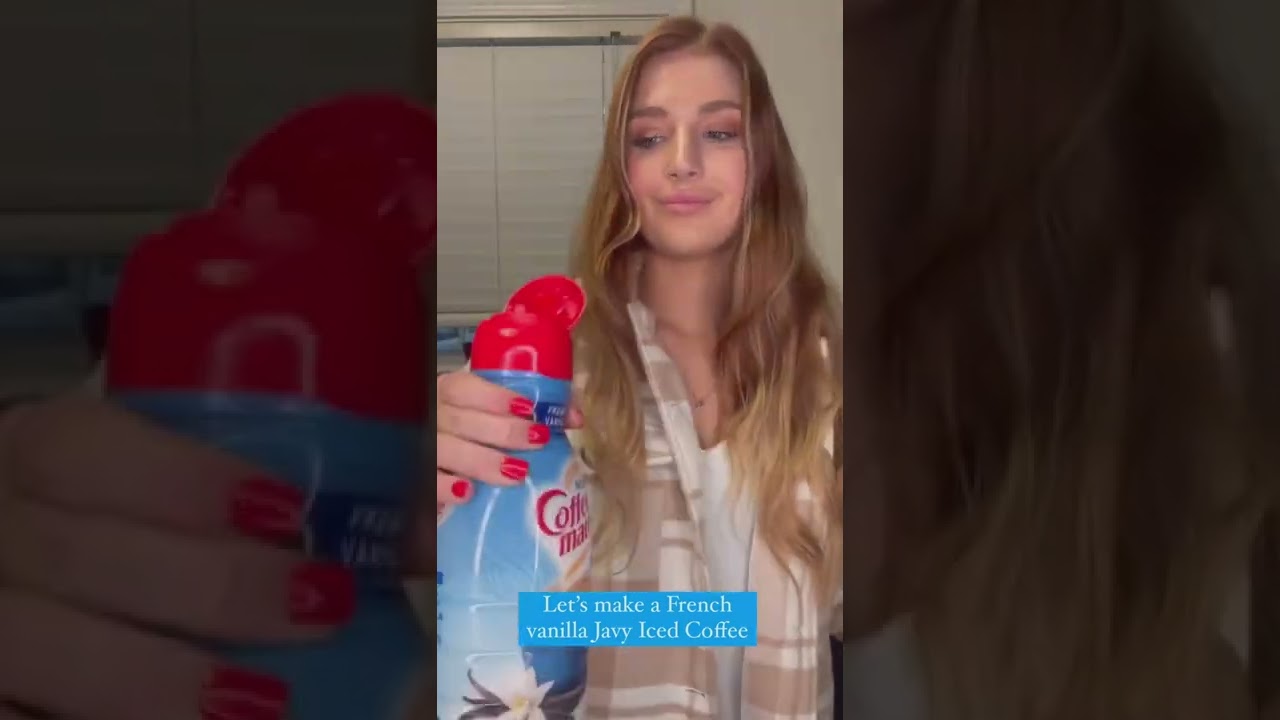 How to make the easiest French Vanilla Iced Coffee using Javy