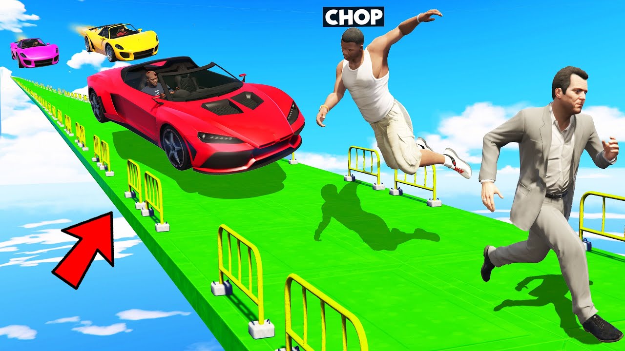 GTA 5 CARS VS RUNNERS CAN WE MAKE IT TO THE END