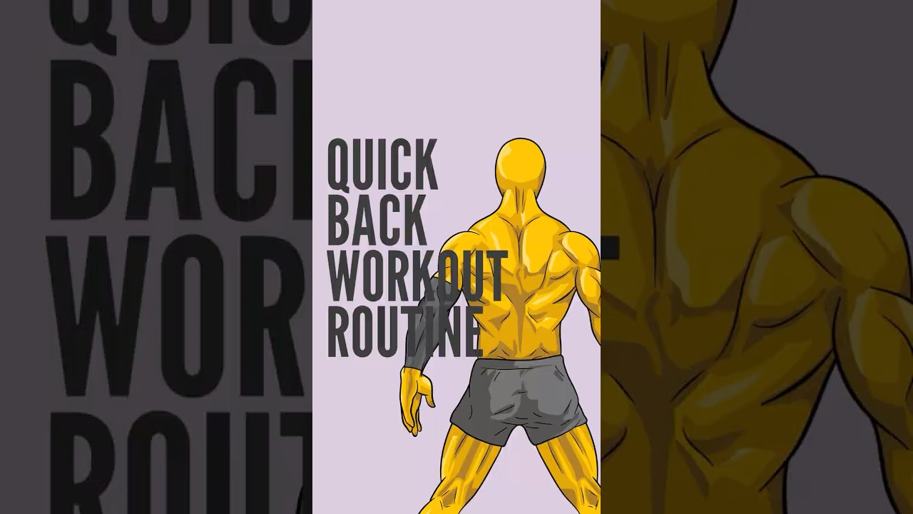 Quick back workout routine