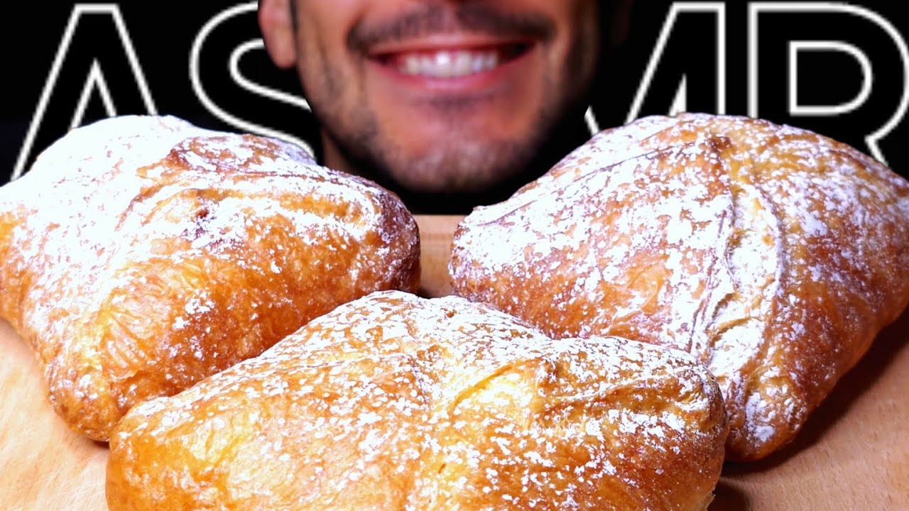 ASMR DANISH CURD PASTRY (EATING SOUNDS) NO TALKING MUKBANG