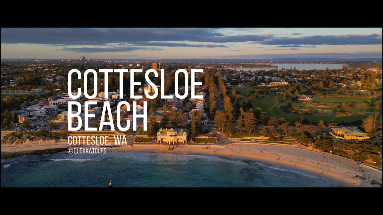 Cottesloe Beach, Cottesloe WA - 4K Ultra-wide Drone Video #cottesloebeach #wa