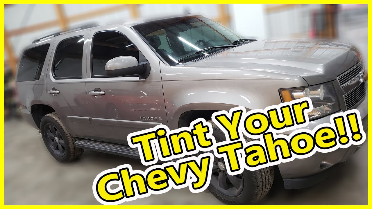 How to Window Tint | Time Lapse Installation Window Tinting a Chevy Tahoe