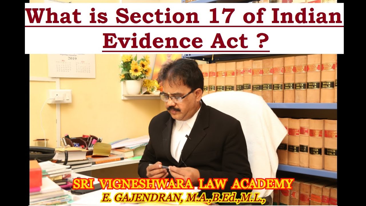 What is Section 17 of Indian Evidence Act ? | TAMIL