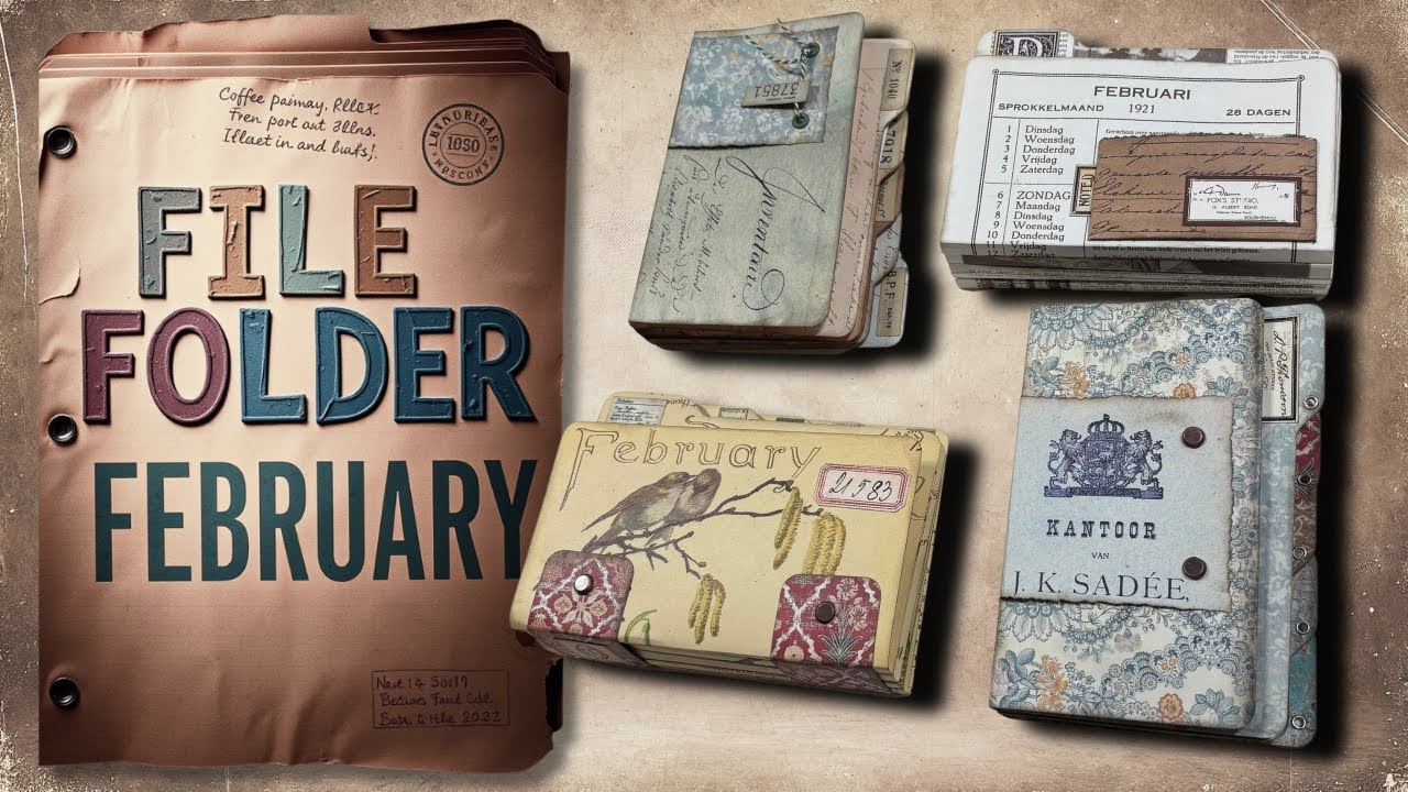 FILE FOLDER FRENZY – MAKING MINI JOURNALS FROM SCRATCH!