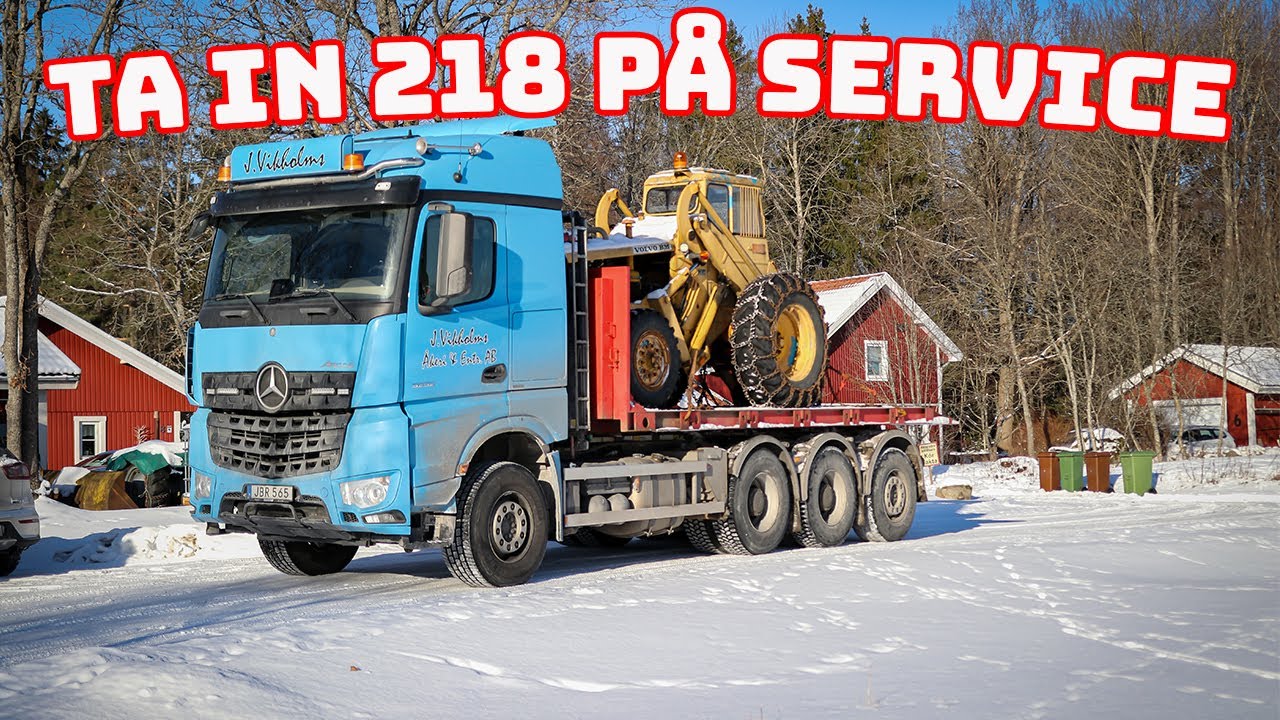 Lastar och kör in Volvo 218 (Gullan) på topplockspackning byte