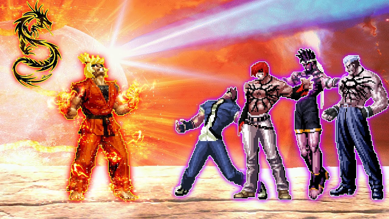 Dragon Ken VS Orochi Team | .M.U.G.E.N.