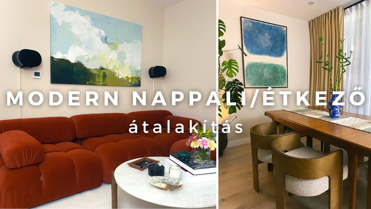 Modern Nappali és Étkező Átalakítás | Az utolsó szoba a lakásban! | Tedd élhetővé!