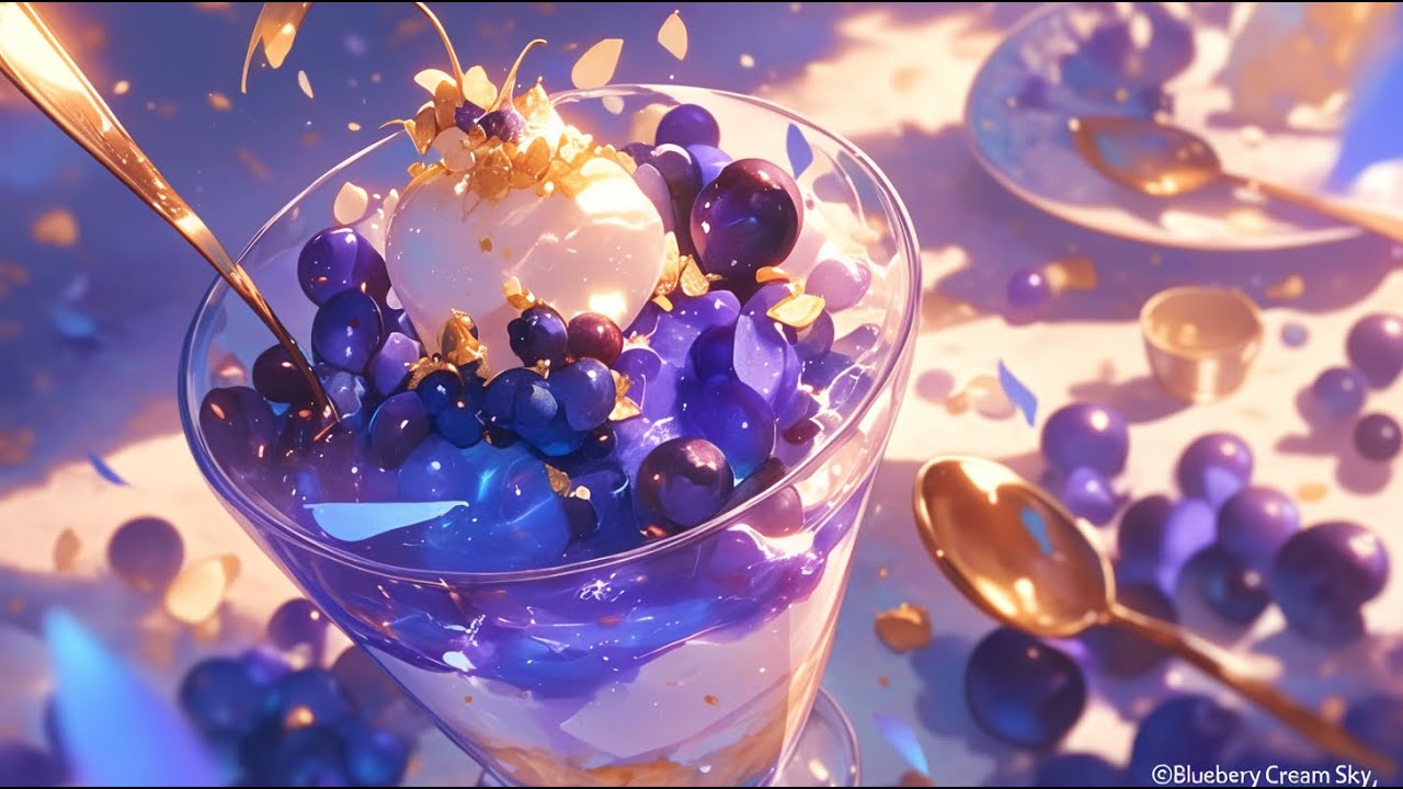【フリーBGM】ブルーベリークリーム・スカイ（作業用BGM/勉強用BGM/配信用BGM）#フリーbgm #bgm #chillmusic #groove #study #relax