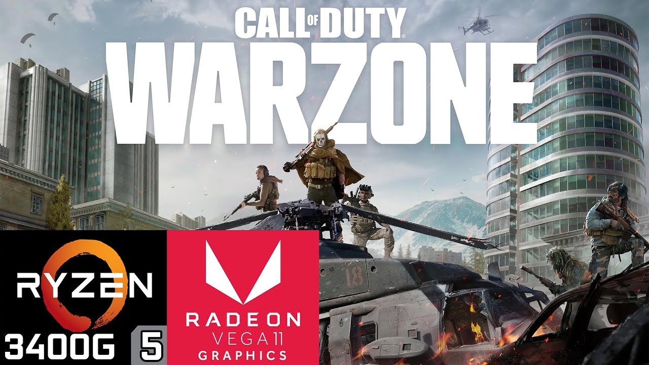 Call of Duty Warzone - Ryzen 5 3400G Vega 11 & 16GB RAM