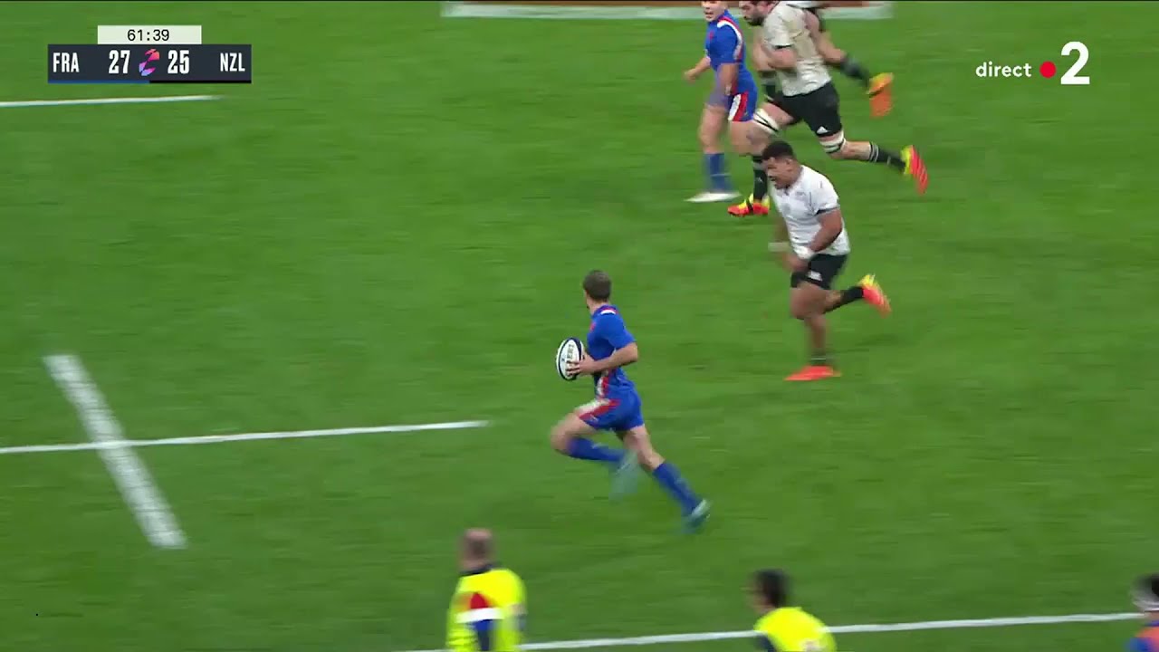 Autumn Nations : France vs Nouvelle Zélande – La super relance de Romain Ntamack avec Melvyn Jaminet