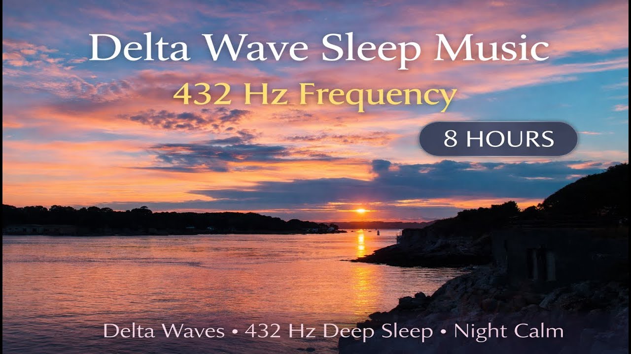 8 Hours Deep Sleep Music 🌙 432 Hz Delta Wave Sleep • Night Ocean Atmosphere