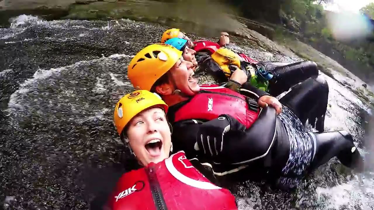 Gorge walking in the Afon Mellte With Savage Adventures