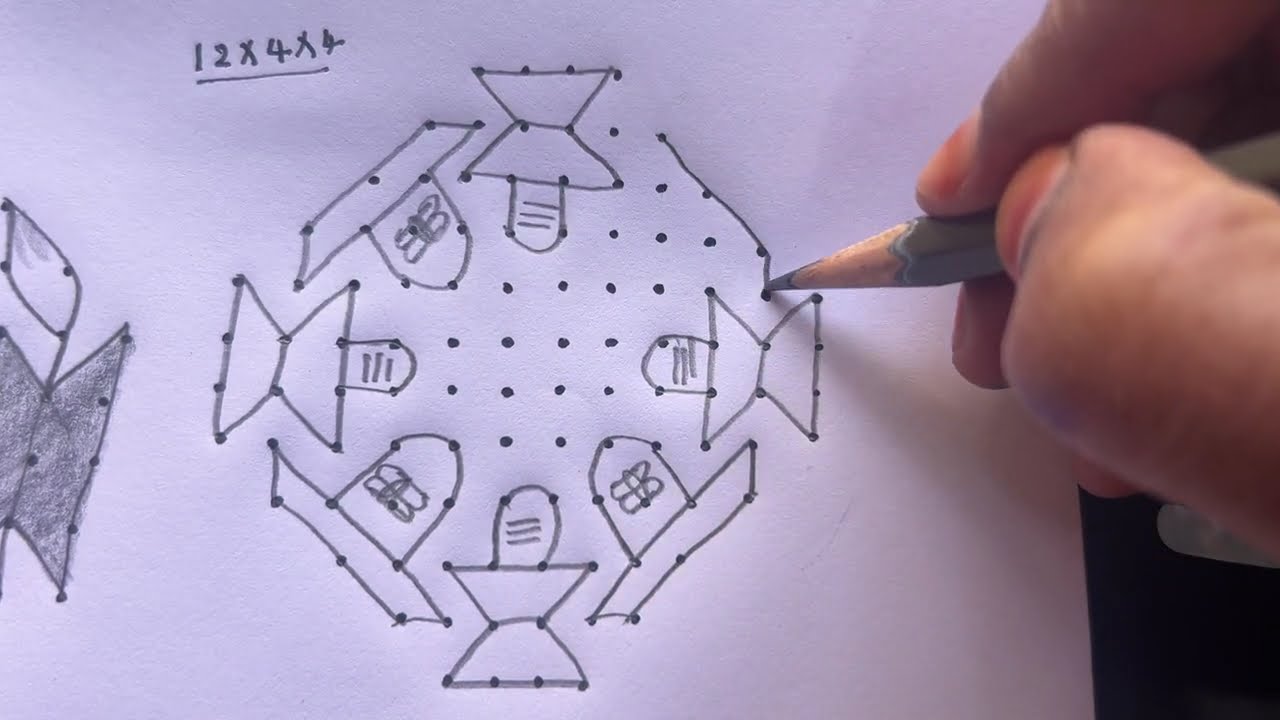 Magamasam lo muggulu I Shivratri rangoli🕉️🔱I Festival kolam easy to learn beginners 