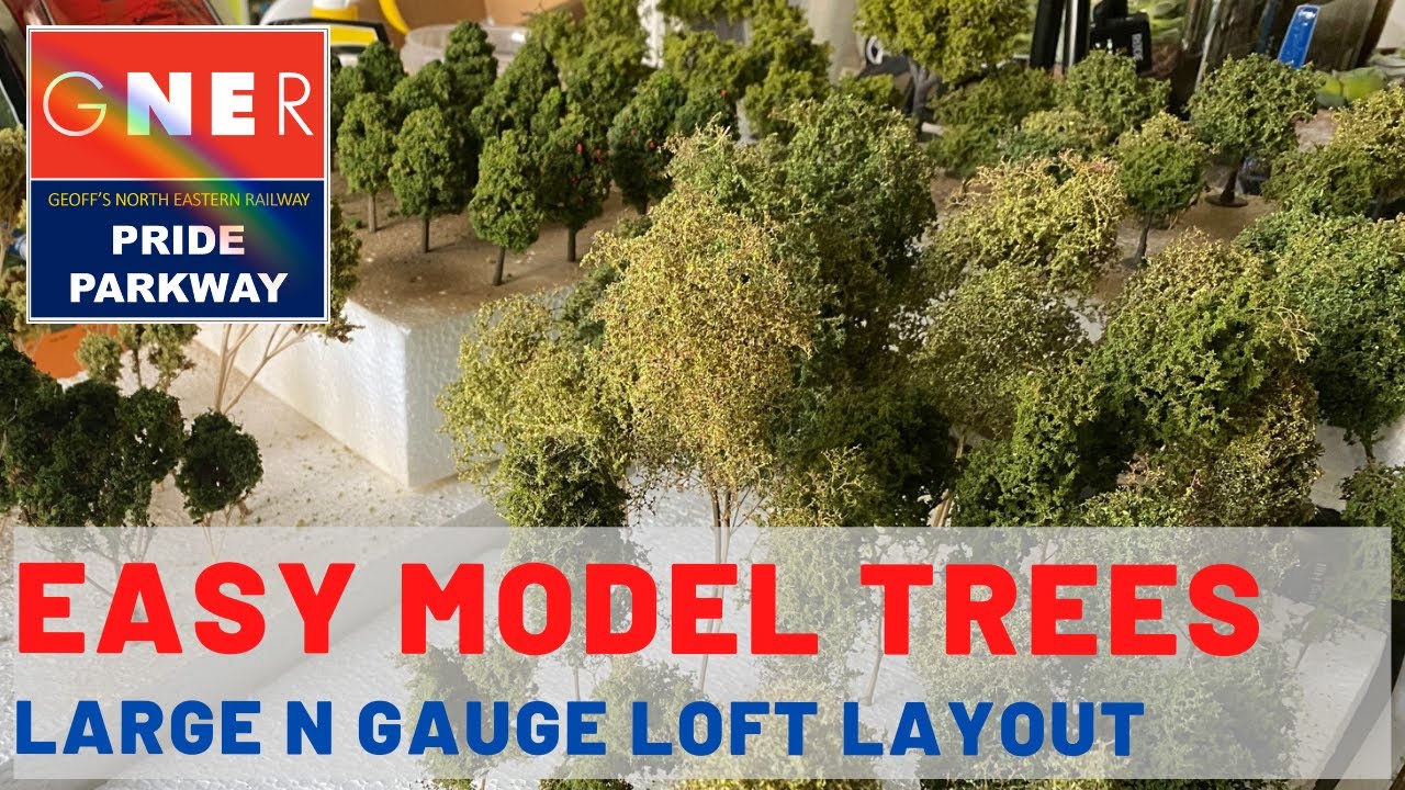 Easy Model Trees - N gauge Loft Layout - Ep 19