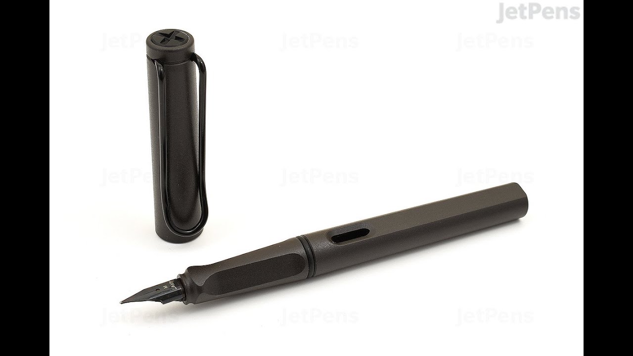 Перьевые ручки Lamy Safari Charcoal Black и Lamy Safari Rhutenium Lx