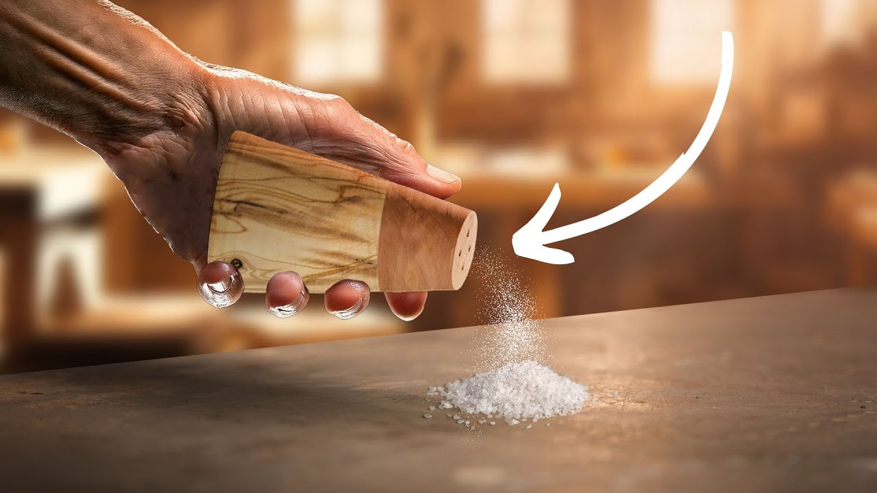 Stupisci i Tuoi Ospiti con Questa SALIERA in Legno Fatta al Tornio! | WoodTurning