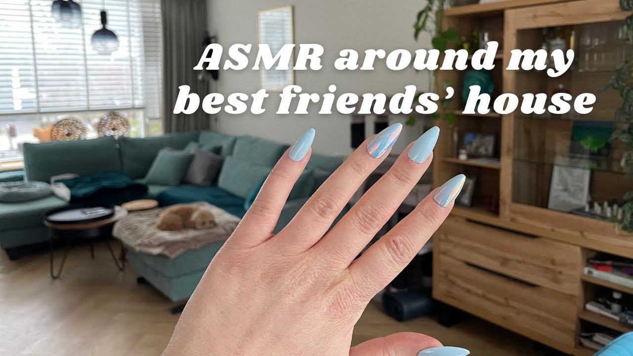 ASMR Tapping & Scratching around my Best Friends' House 🏡❤️