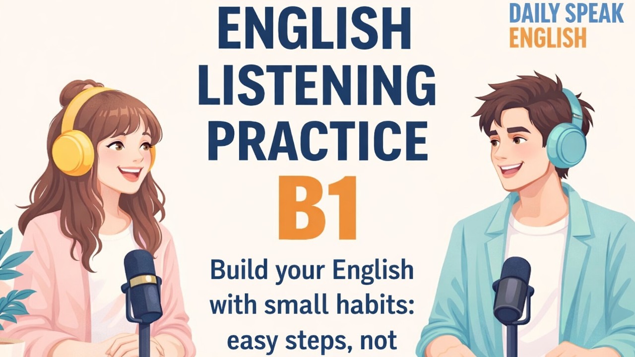 English Listening Practice B1 | Daily Speak English | Small Habits for Big Improvement