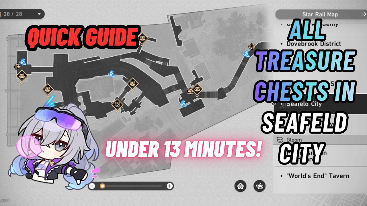 Seafeld City &ndash; All Treasure Chests | Quick Guide | Honkai: Star Rail 4.2