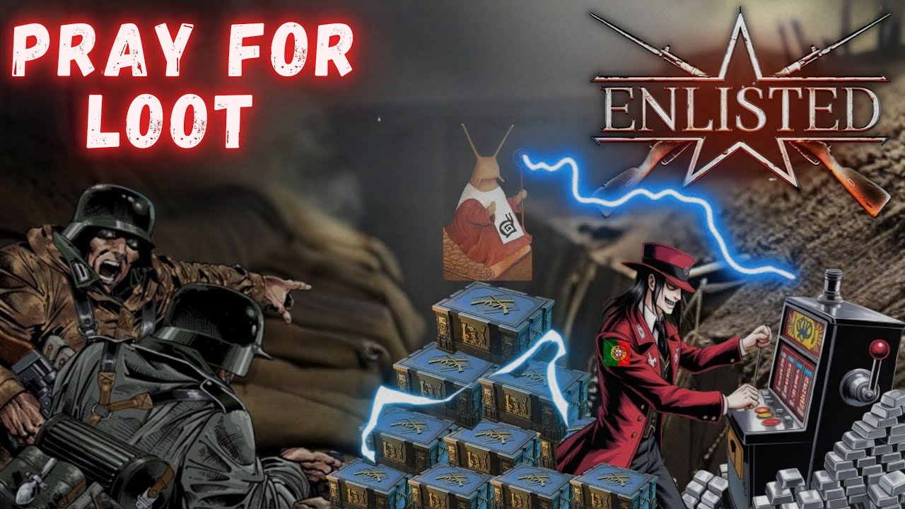 Enlisted | 99 Silver Chests – 495k Silver Sacrifice 🐌🎰🙏 #SilverChests #Enlisted #lootbox #FPS #ww2