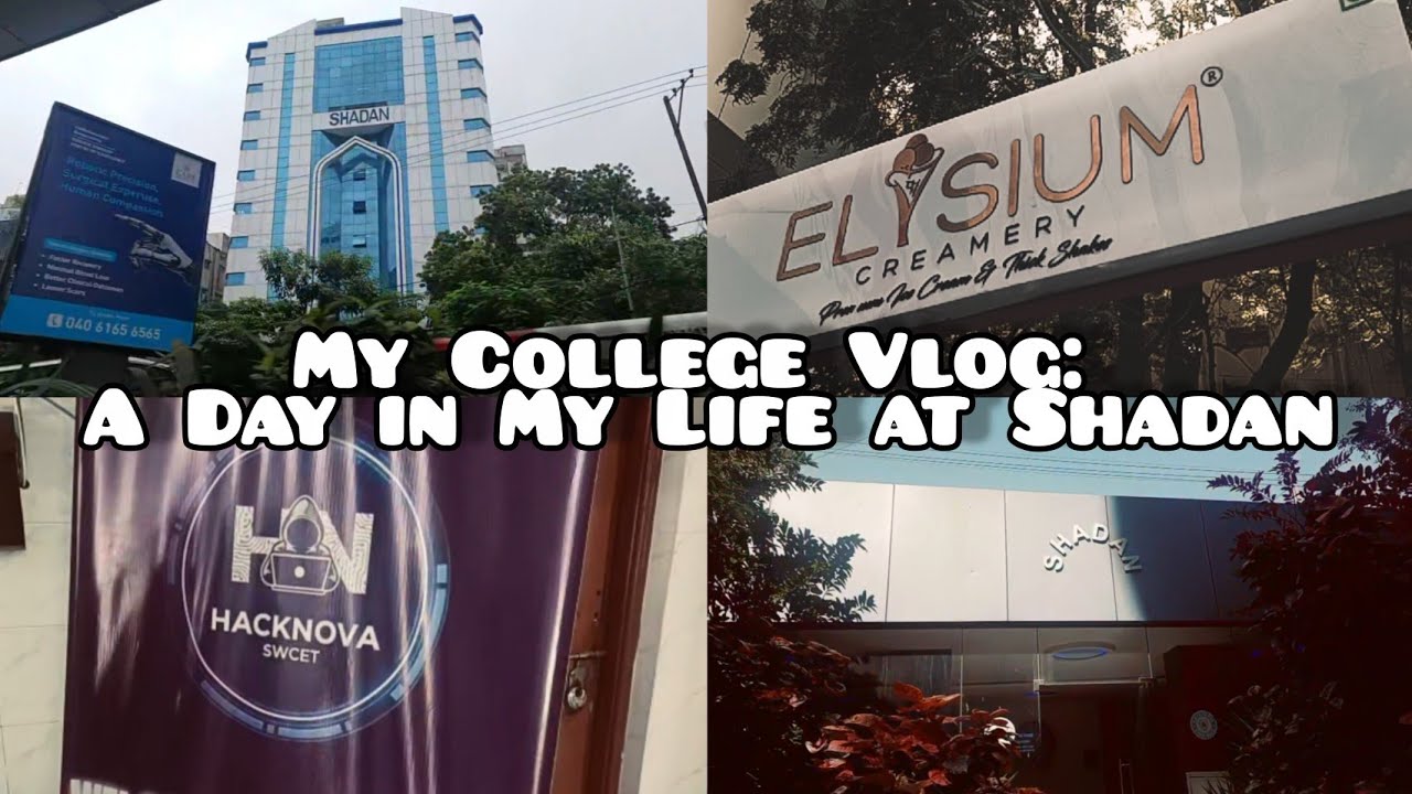 Shadan College of B Pharmacy and Engineering | A Day in My Life #college #shadan #food