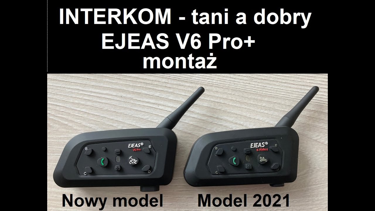 Interkom EJEAS V6 Pro+ tani a dobry - montaż [2024]