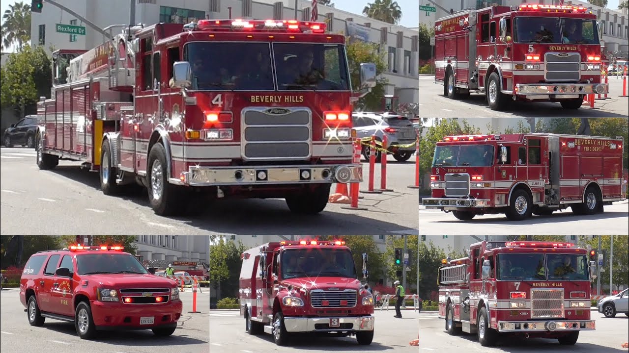 Beverly Hills FD Structure Fire Response