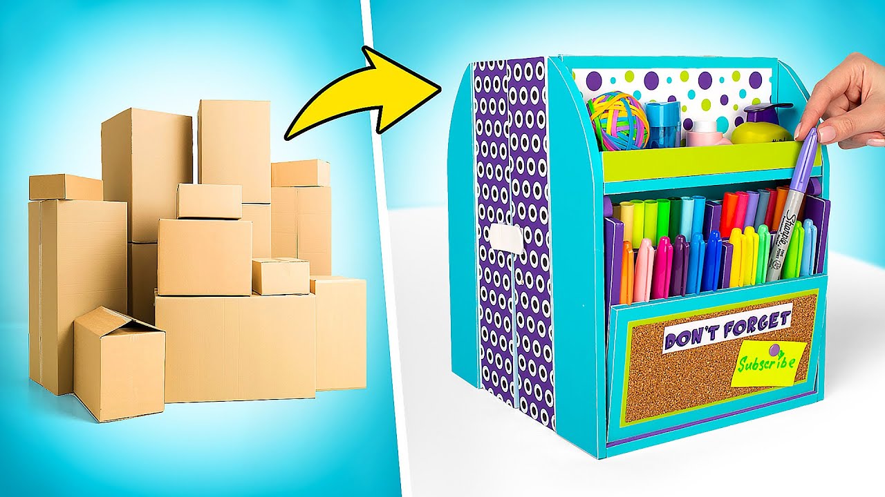 Organizador de escritorio DIY con 4 secretos