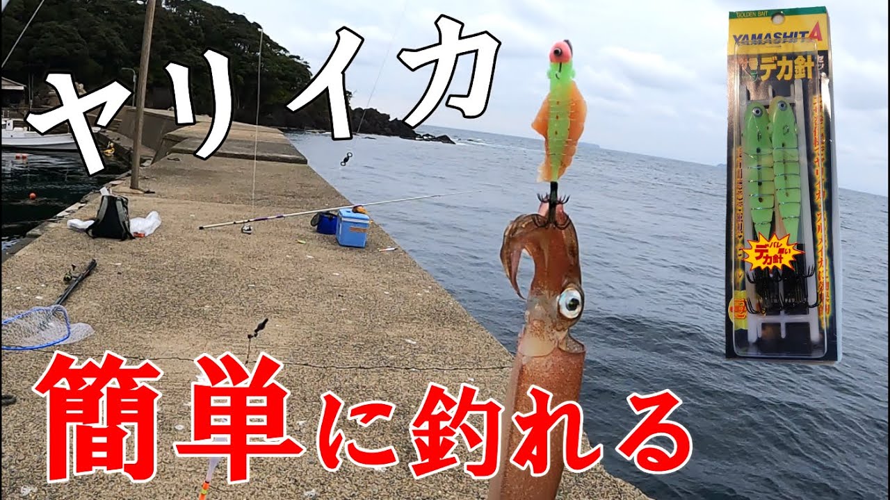 【当たり解説！テーラーで堤防ヤリイカ】