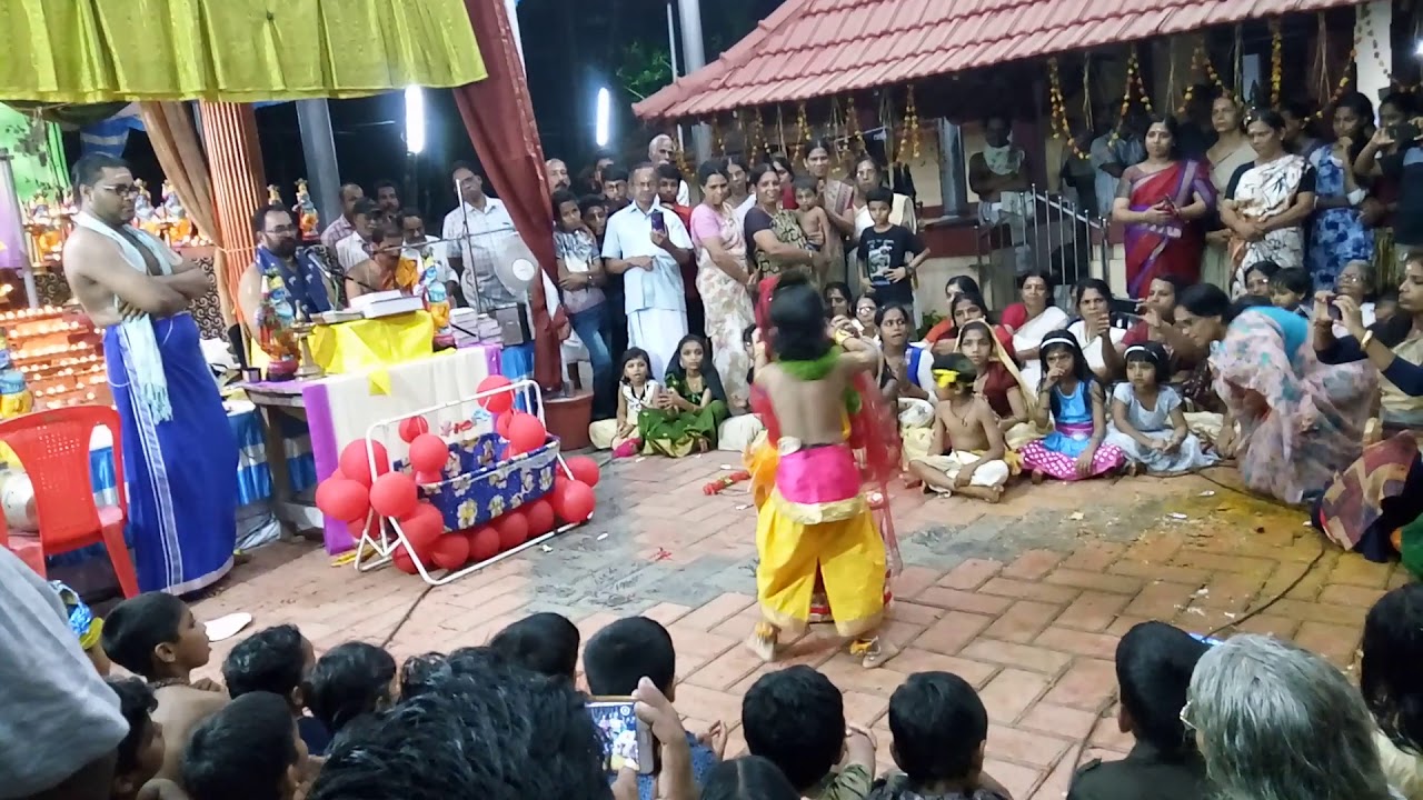 Sree Krishna Avatharam story presented in Kozhikode Koyilandy Chingapuram Sree Mahavishnu Temple