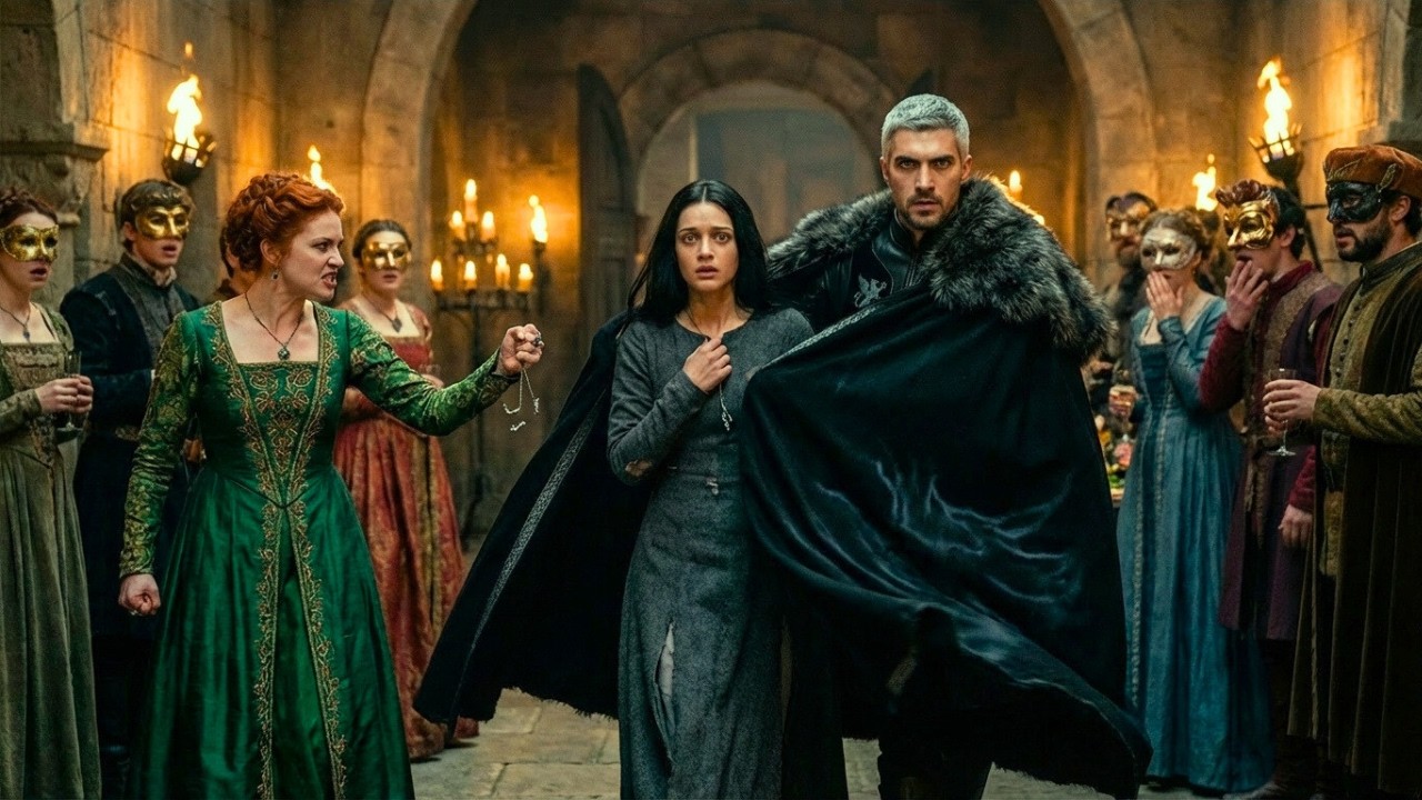 Her stepmother tore her dress at the banquet — the Alpha King raged and covered her with his cloak