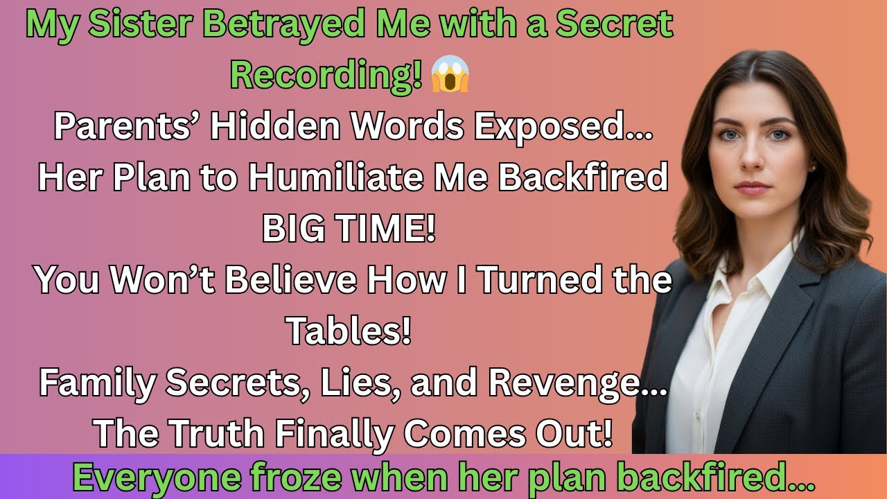 My Sister Taunted Me With a Secret Recording of Our Parents — That Message Backfired Hard…