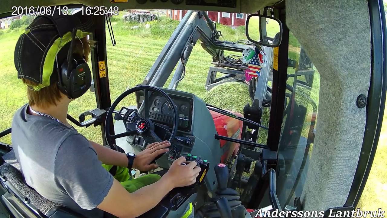 Massey-Ferguson Balkörning-Första skörd 2016