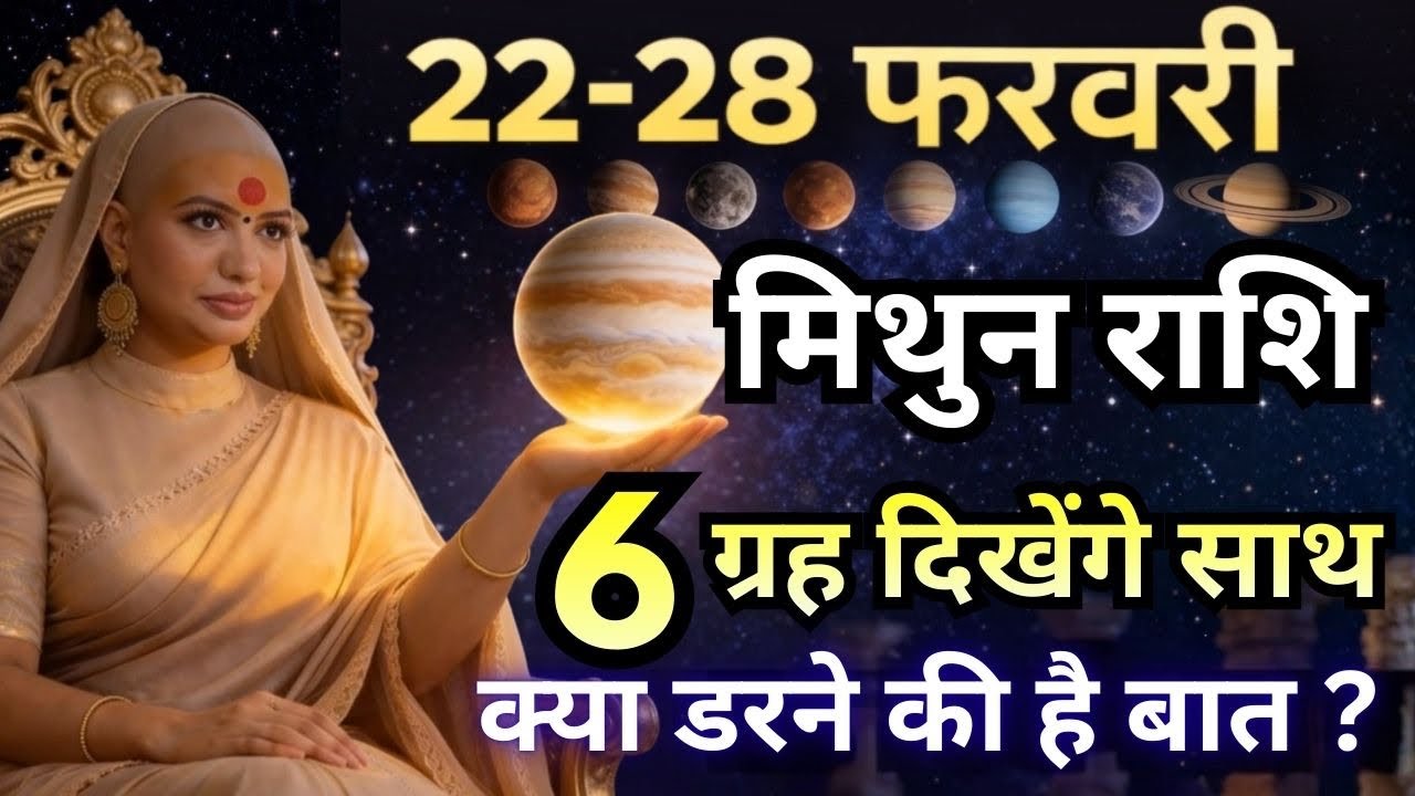मिथुन 22-28 फरवरी राशिफल 2026 | फरवरी राशिफल | मिथुन राशिफल | Mithun rashifal | February rashifal 
