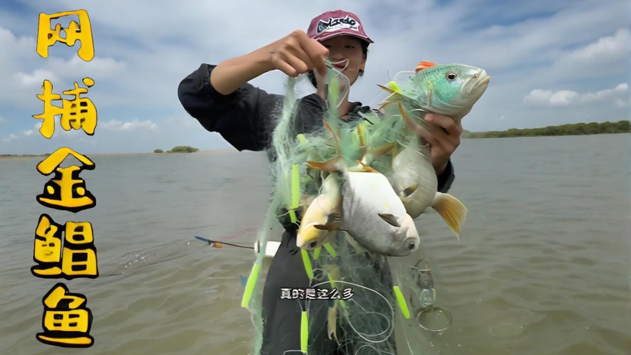 趕海抓了幾十斤金鯧魚，回家算完賬居然還虧本了#漁民 #美食 #大魚