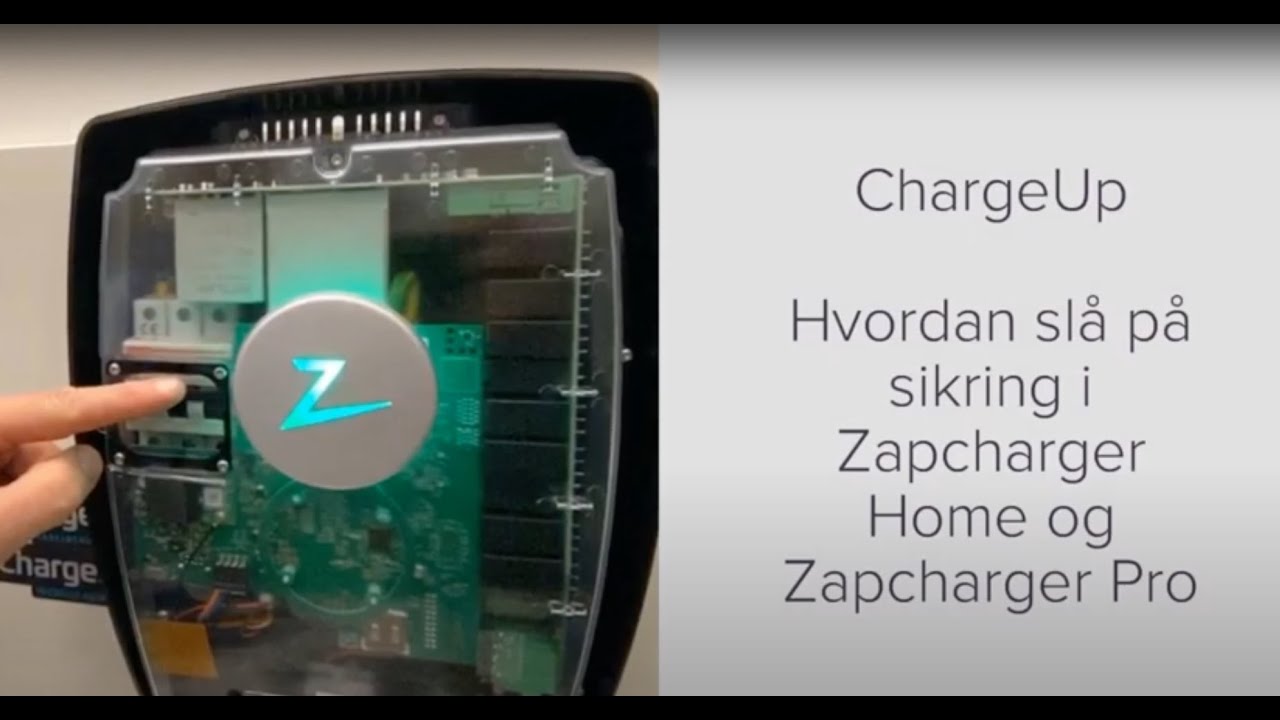 Slå på sikring og montere demontere Zapcharger | ChargeUp (ikke T-10 på de nye)