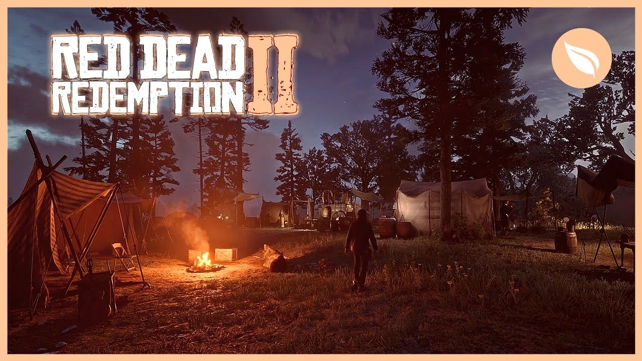 RDR2 One Day In Camp | Horseshoe Overlook Ambience | 1 HOUR