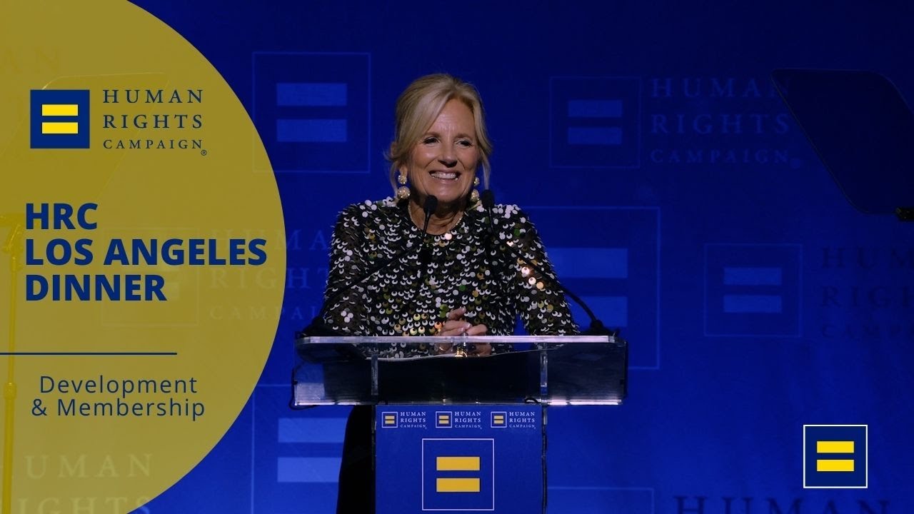 Dr. Jill Biden Speaks at the 2024 HRC Los Angeles Dinner