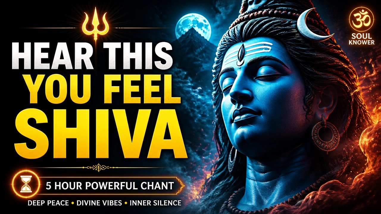 Shivoham Shivoham 🕉️  | Nirvana Shatakam (Relaxing Version) | 5 Hour Peaceful Shiva Meditation Music
