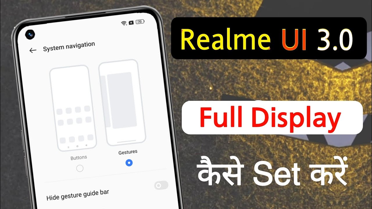 How to Enable Realme Full Screen Display | Realme UI 3.0 Full Display Settings